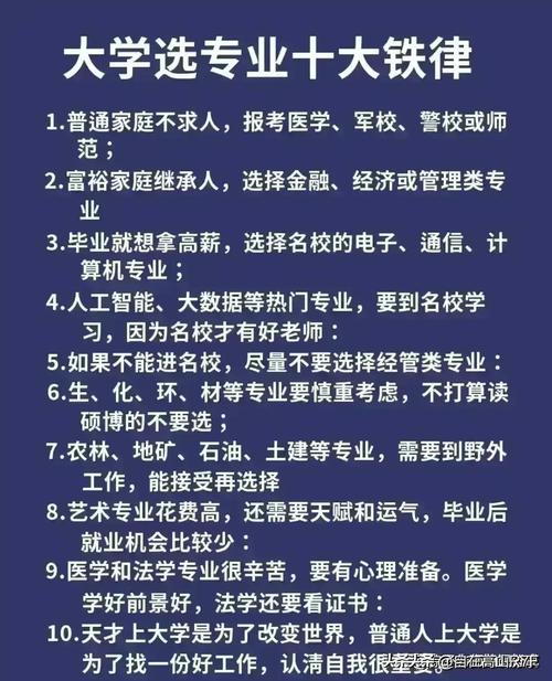 选对就读的大学和专业,赢得人生成功的基础!