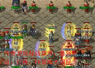 传奇游戏秘籍集锦:最强升级、打怪、PK策略大揭秘 传奇游戏秘籍集锦:最强升级、打怪、PK策略大揭秘
