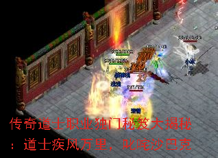 传奇道士职业独门秘笈大揭秘：道士疾风万里，叱咤沙巴克