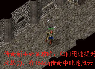 传奇新手必备攻略：如何迅速提升等级和战力，在456cq传奇中叱咤风云