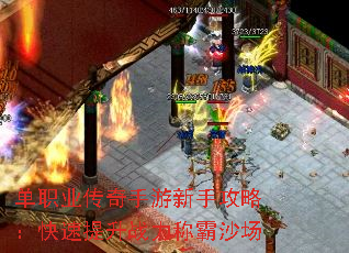 单职业传奇手游新手攻略:快速提升战力称霸沙场 单职业传奇手游新手攻略:快速提升战力称霸沙场