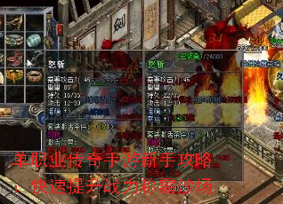 单职业传奇手游新手攻略:快速提升战力称霸沙场 单职业传奇手游新手攻略:快速提升战力称霸沙场