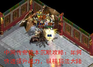 中网传奇我本沉默攻略:如何快速提升战力,纵横玛法大陆 中网传奇我本沉默攻略:如何快速提升战力,纵横玛法大陆