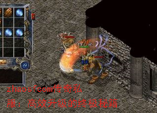zhaosfcom传奇私服：高效升级的终极秘籍